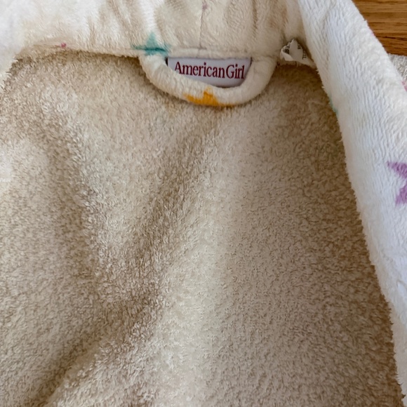 American Girl Bathrobe Terry Cloth Robe Girls Size Small - Picture 6 of 11